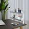 Adjustable Desk Shelf Organizer 2 Tier Clamp On White Space Saving Storage 0