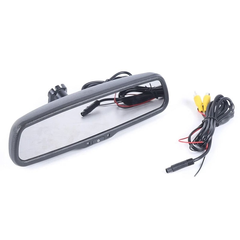HD Rear View Monitor Mirror For Parking Backup Reverse Camera 0