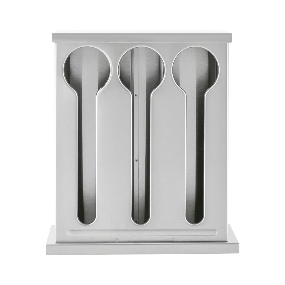 Premium Stainless Steel Utensil Organizer Dispenser Compartment Cutlery Holder 9