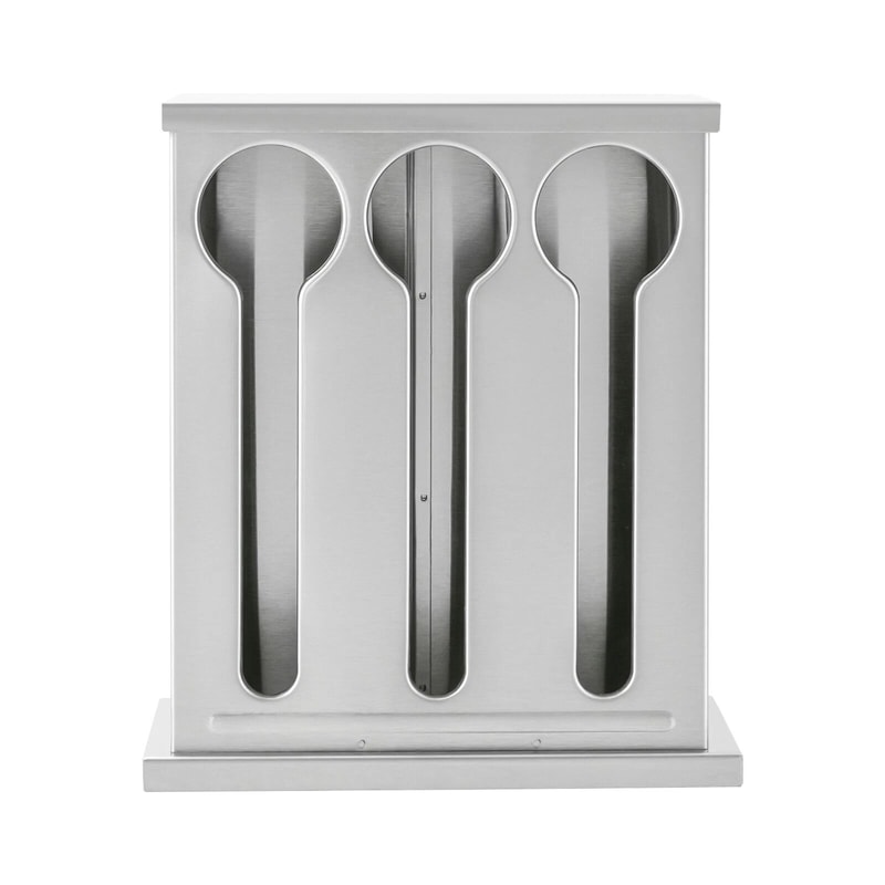 Premium Stainless Steel Utensil Organizer Dispenser Compartment Cutlery Holder 9