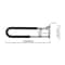 Premium Wall Mounted Toilet Safety Rail Bathroom Grab Bar For Seniors Elderly Disabled Support 8