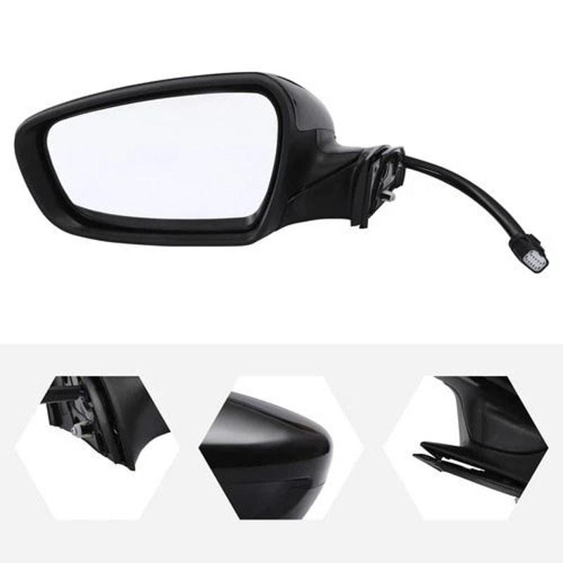 Premium Driver Side Heated Folding Mirror Replacement For Kia Forte Powered Mirror Assembly 9