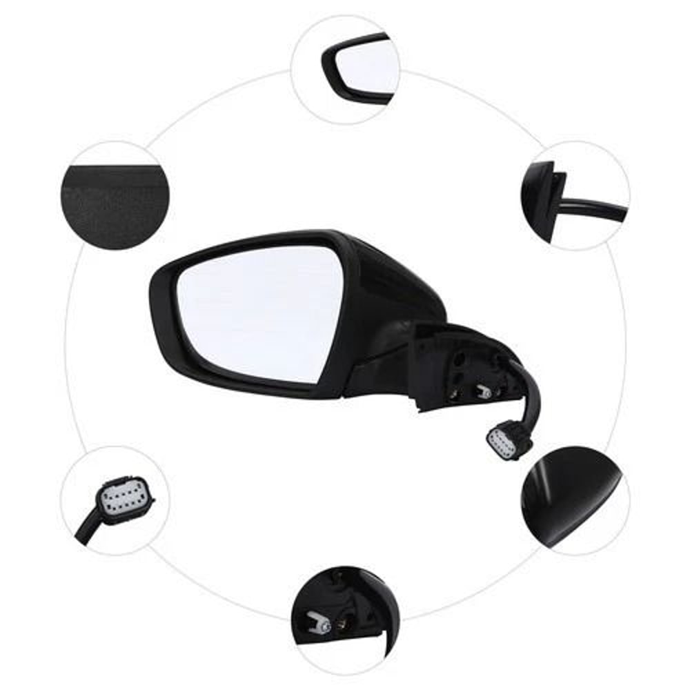 Premium Driver Side Heated Folding Mirror Replacement For Kia Forte Powered Mirror Assembly 5