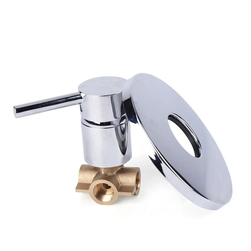 Premium Brass Wall Mount Shower Faucet Mixer With Single Handle Shower Control Hot Cold Valve 2