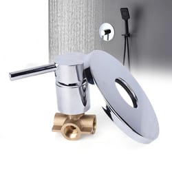 premium brass wall mount shower faucet mixer with single handle shower control hot & cold valve