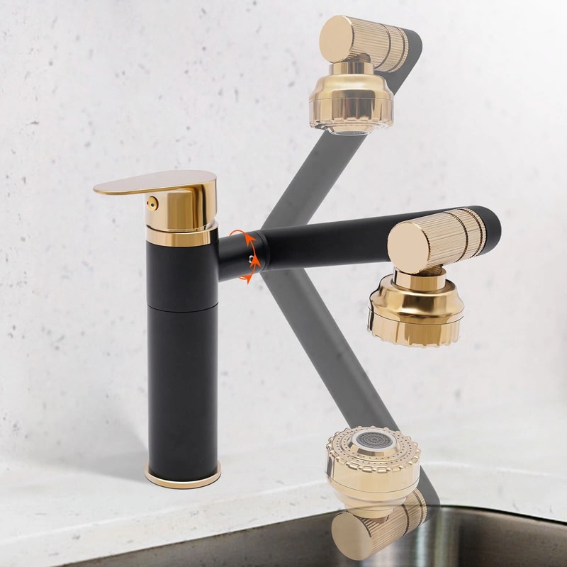 Modern Waterfall Bathroom Faucet Single Handle Vanity Mixer Dual Function 9