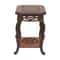 Hand Carved Square Bonsai Display Stand Oriental Tree Root Base 4