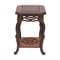 Hand Carved Square Bonsai Display Stand Oriental Tree Root Base 4