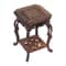 Hand Carved Square Bonsai Display Stand Oriental Tree Root Base 5