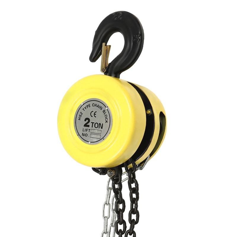 Heavy Duty 2 Ton Manual Hand Chain Hoist Lift Industrial Chain Block 12