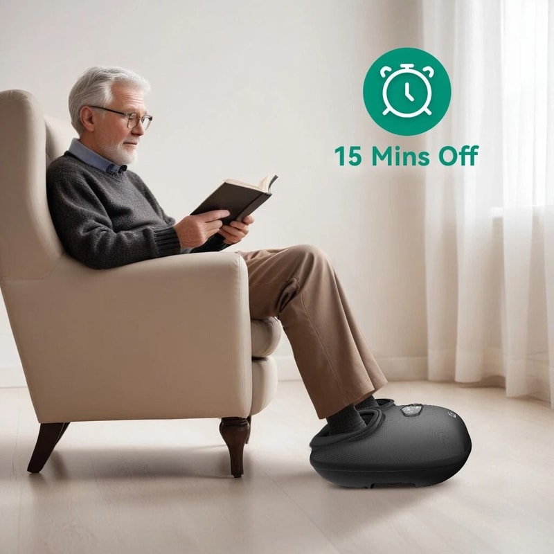 Premium Shiatsu Foot Massager With Heat Deep Kneading Therapy 5