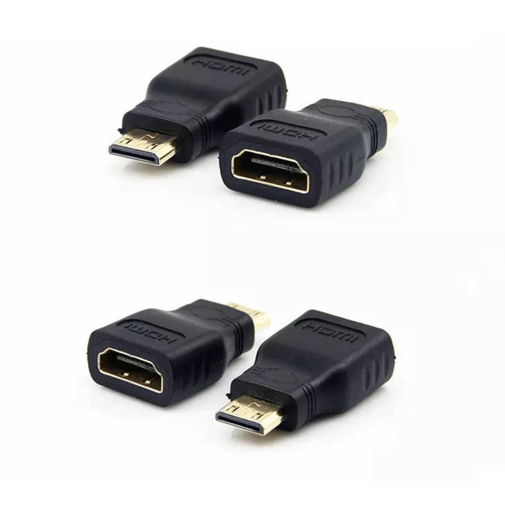 Mini HDMI To HDMI Adapter Gold Plated HDTV Connector 1