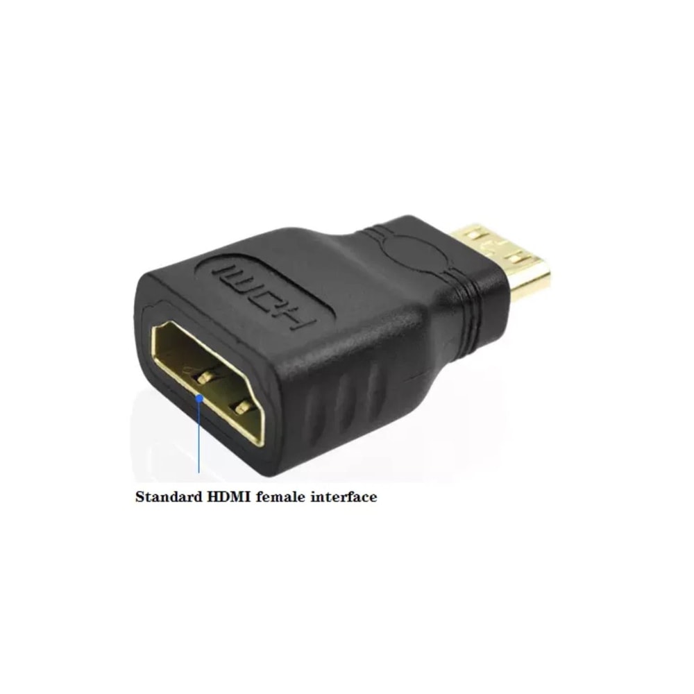 Mini HDMI To HDMI Adapter Gold Plated HDTV Connector 4
