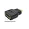 Mini HDMI To HDMI Adapter Gold Plated HDTV Connector 4