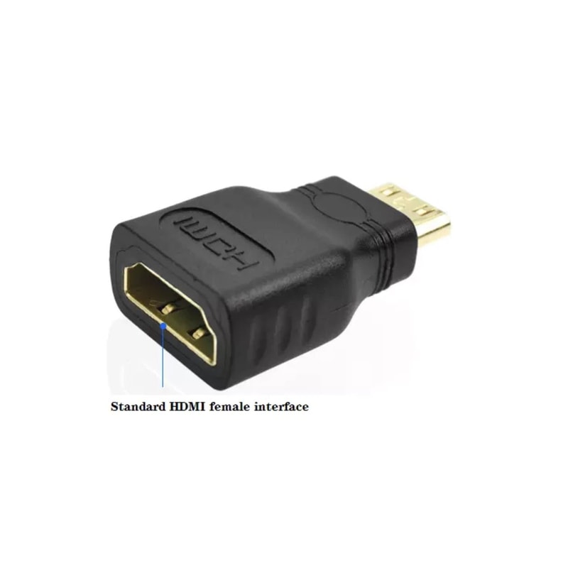 Mini HDMI To HDMI Adapter Gold Plated HDTV Connector 4