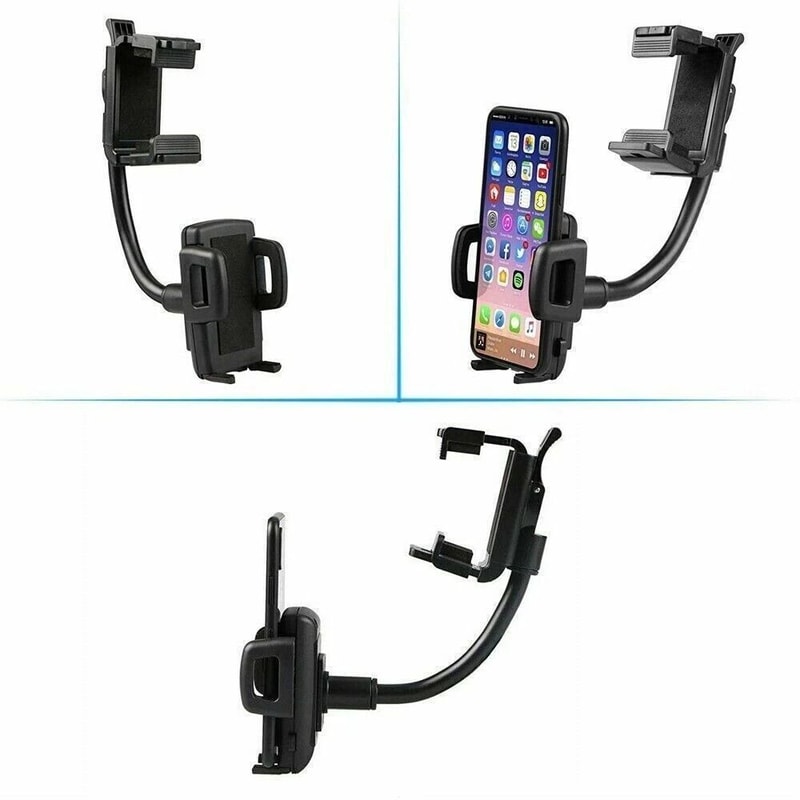 Universal 360 Car Phone Mount Rearview Mirror Holder For GPS 1