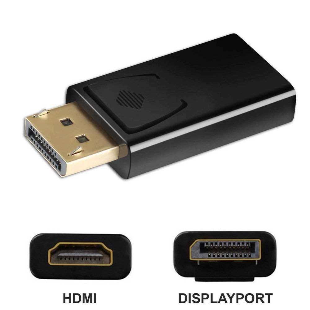 Premium DP To HDMI Converter Adapter DisplayPort To HDMI Video Audio Connector 9