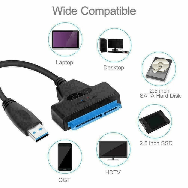 Professional USB SATA Adapter Cable Fast SATA III To USB Converter 1
