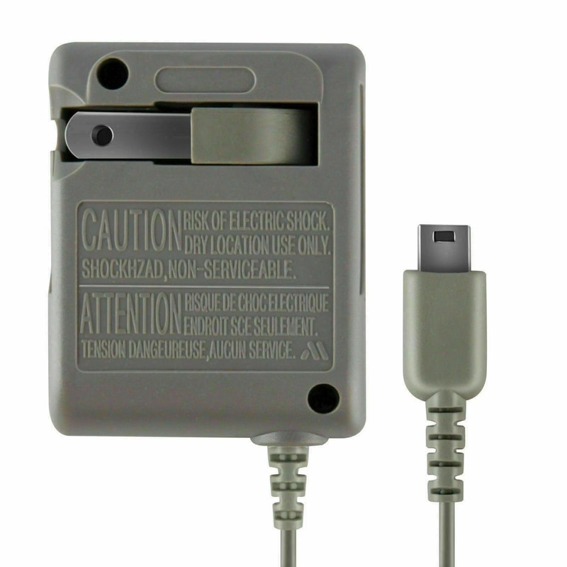 Nintendo DS Lite AC Adapter Wall Charger Fast Charging Replacement Cable 3