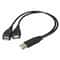 Dual USB Adapter Splitter Cable USB A Male To 2 USB Female Power Data Extension 0
