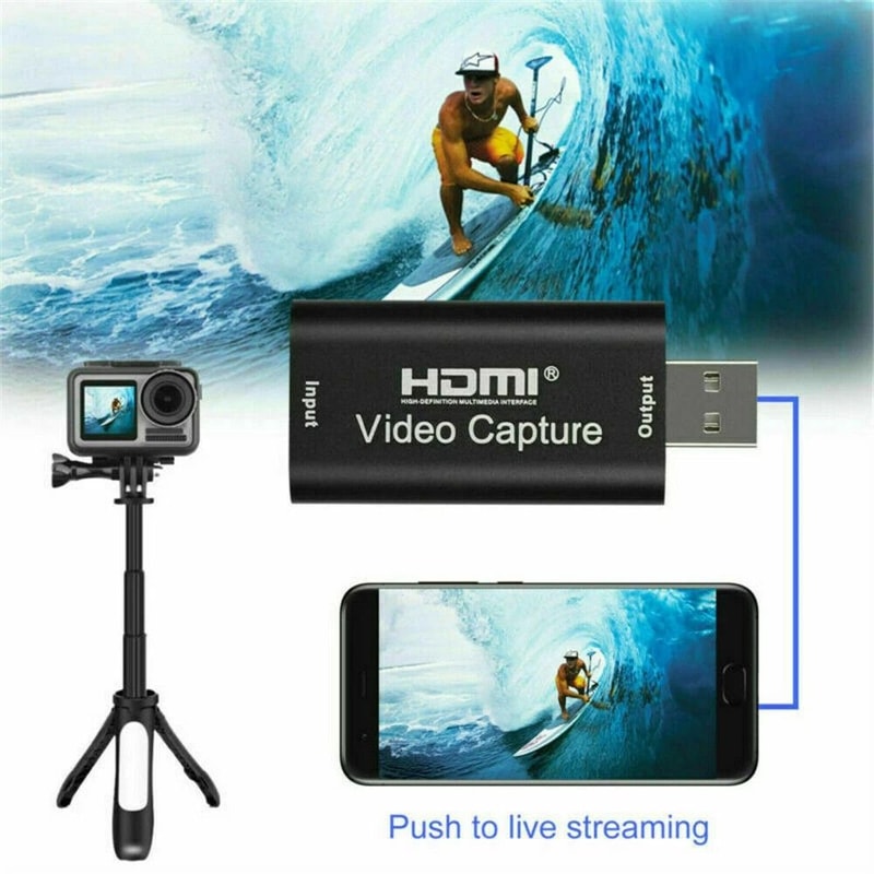 HDMI To USB Video Capture Card Recorder For Streaming Gaming 4