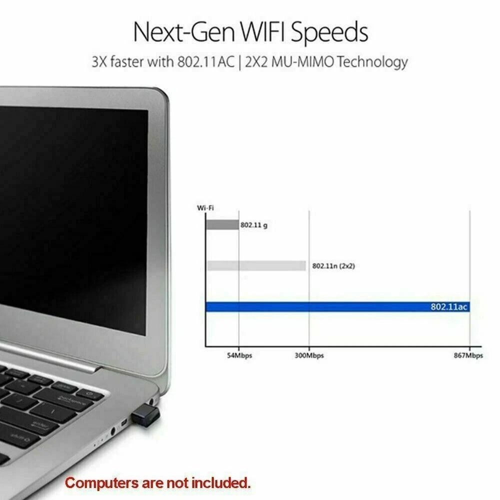 High Speed Wireless USB Adapter For PC Dual Band WiFi 3