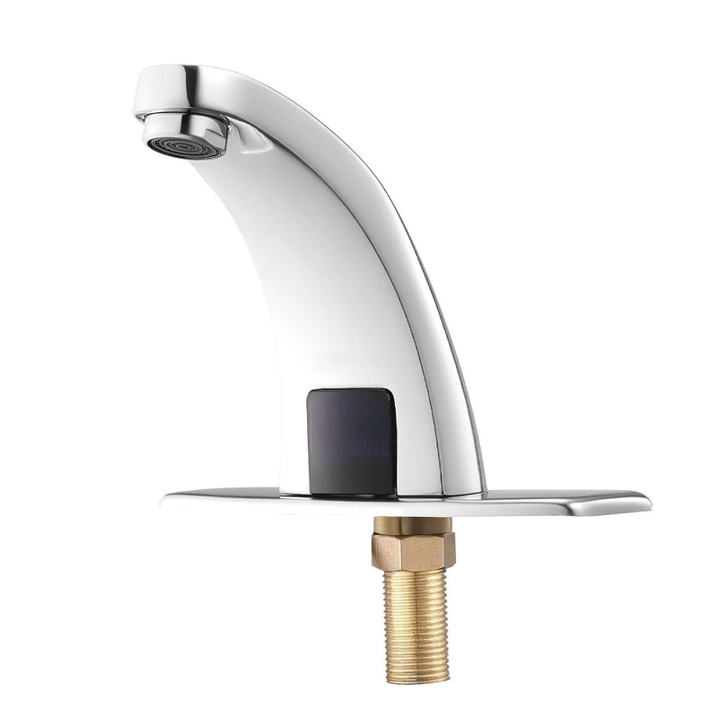 Premium Touchless Bathroom Faucet With Motion Sensor Chrome Sensor Faucet Hands Free Automatic Bath 0