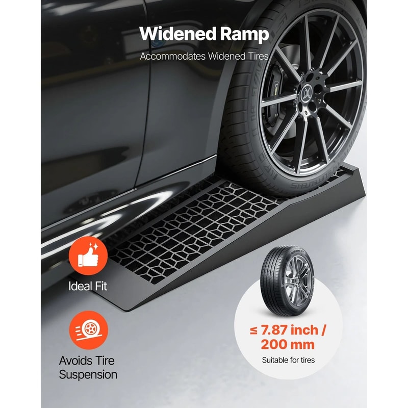 Heavy Duty Low Profile Car Ramps Set Capacity Car Service Ramps 8
