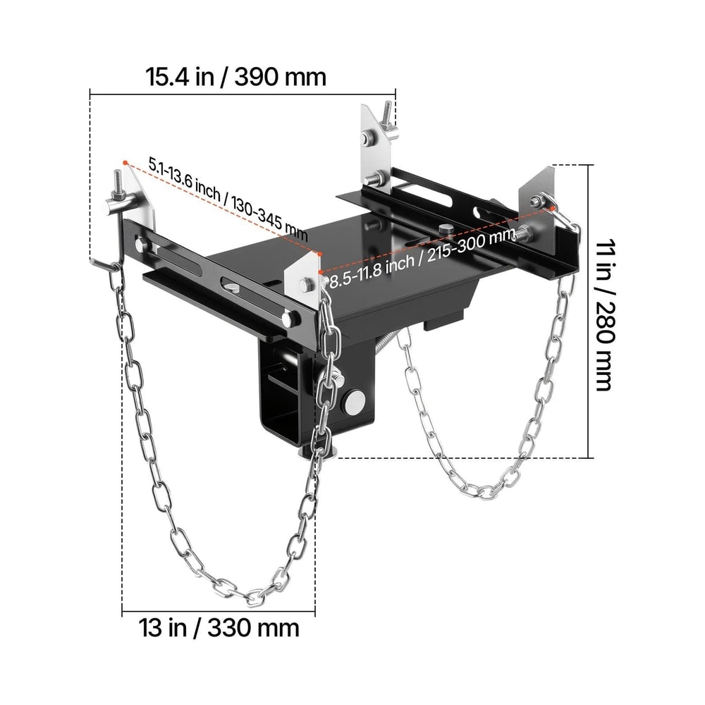 Heavy Duty Transmission Jack Adapter Conversion Floor Jack Accessory For Safe Gearbox Lifting 4