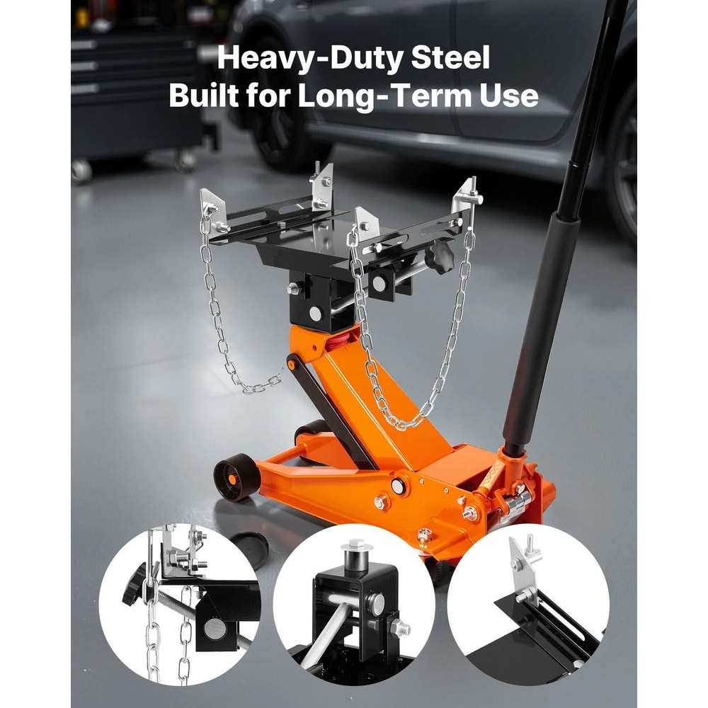 Heavy Duty Transmission Jack Adapter Conversion Floor Jack Accessory For Safe Gearbox Lifting 5
