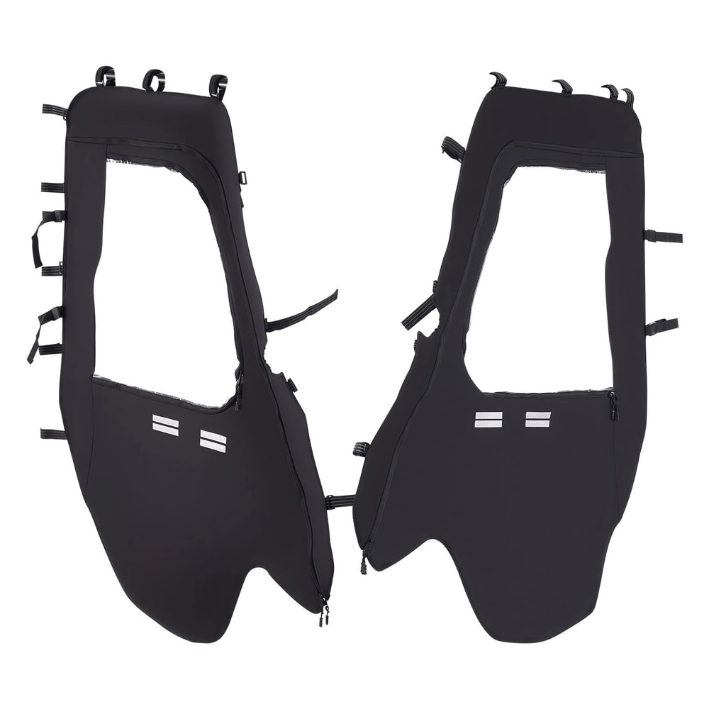 Premium Soft UTV Cab Doors Kit For Hisun Durable Weather Protection Easy Zipper Enclosure 4