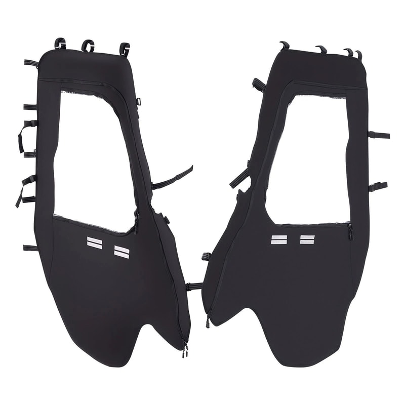 Premium Soft UTV Cab Doors Kit For Hisun Durable Weather Protection Easy Zipper Enclosure 4