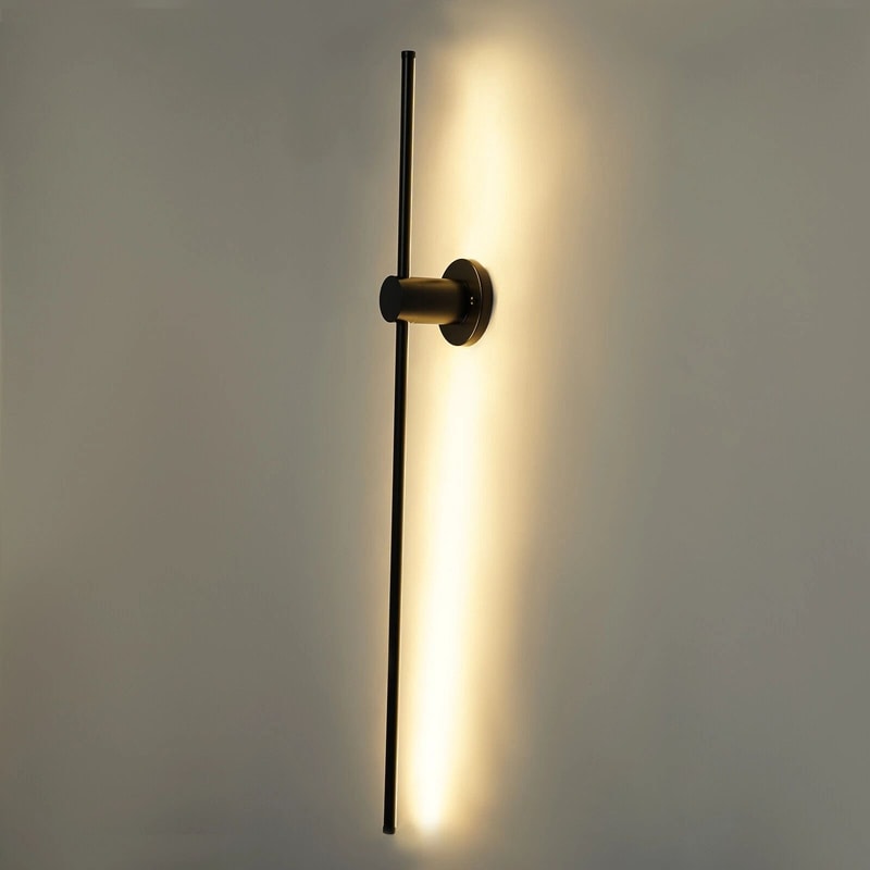 Modern LED Linear Wall Lamp Sleek Black LED Wall Sconce For Ambient Home Lighting 9