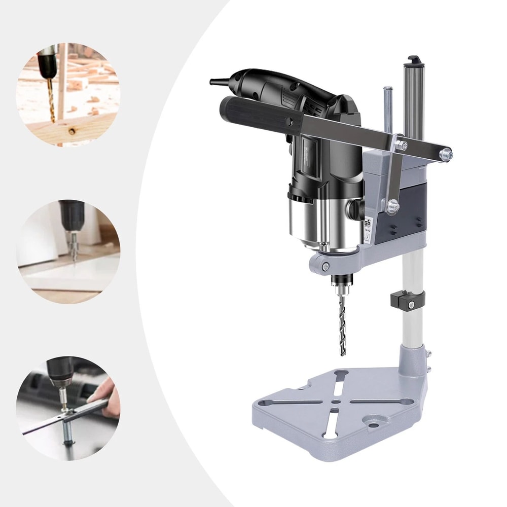 Heavy Duty Portable Drill Press Stand With Adjustable Floor Mount Table For Hand Drill 1