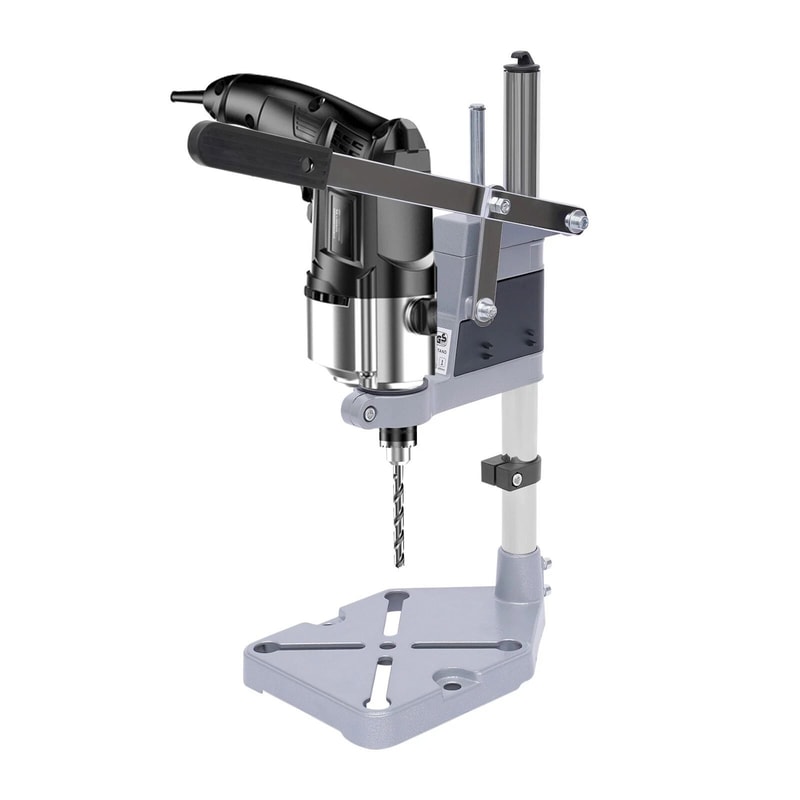 Heavy Duty Portable Drill Press Stand With Adjustable Floor Mount Table For Hand Drill 6