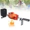 Premium Stainless BBQ Rotisserie Kit With Forks Rods Battery Powered Motor 3