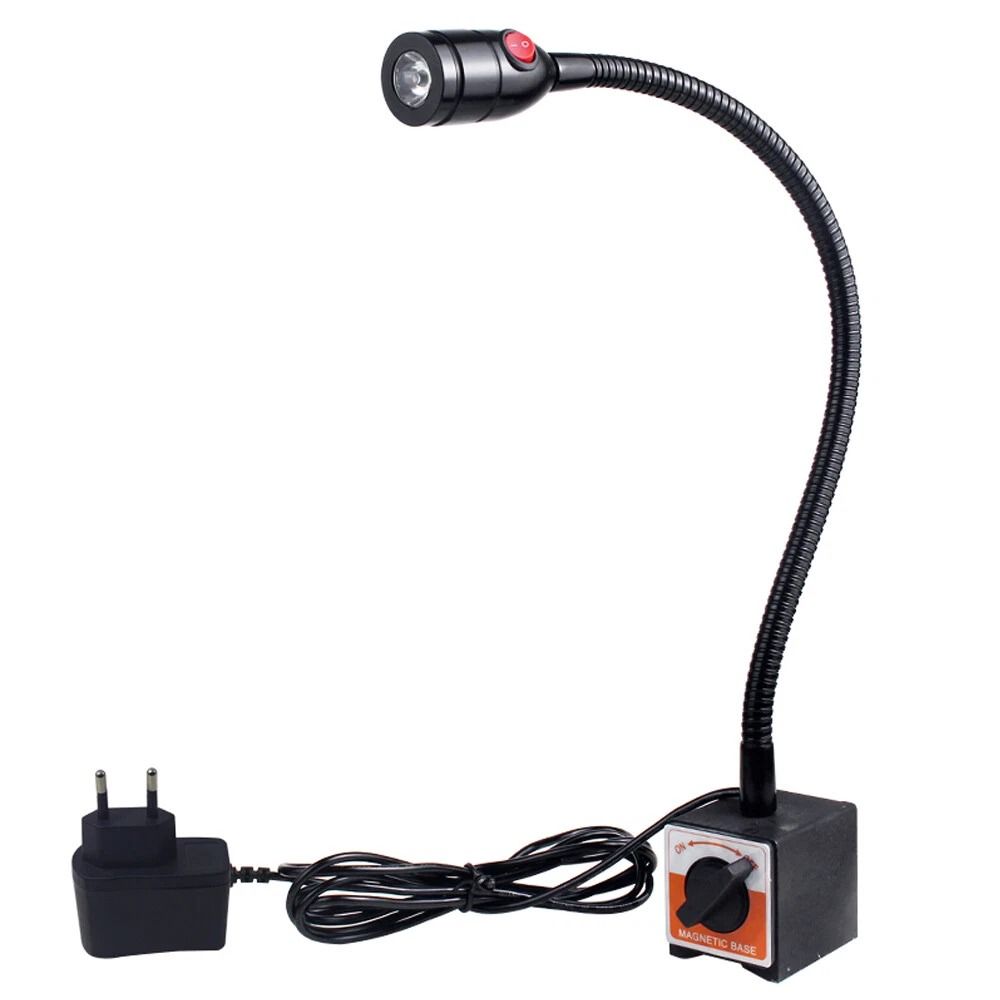 Premium Magnetic Base LED Work Light With Flexible Gooseneck For CNC Machine Tools 5