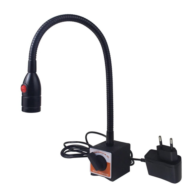 Premium Magnetic Base LED Work Light With Flexible Gooseneck For CNC Machine Tools 6