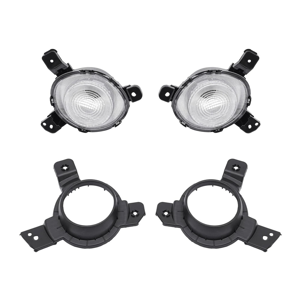 Premium Front Bumper Kia Forte Fog Lights Halogen Replacement Pair 13