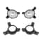 Premium Front Bumper Kia Forte Fog Lights Halogen Replacement Pair 13