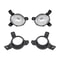 Premium Front Bumper Kia Forte Fog Lights Halogen Replacement Pair 13