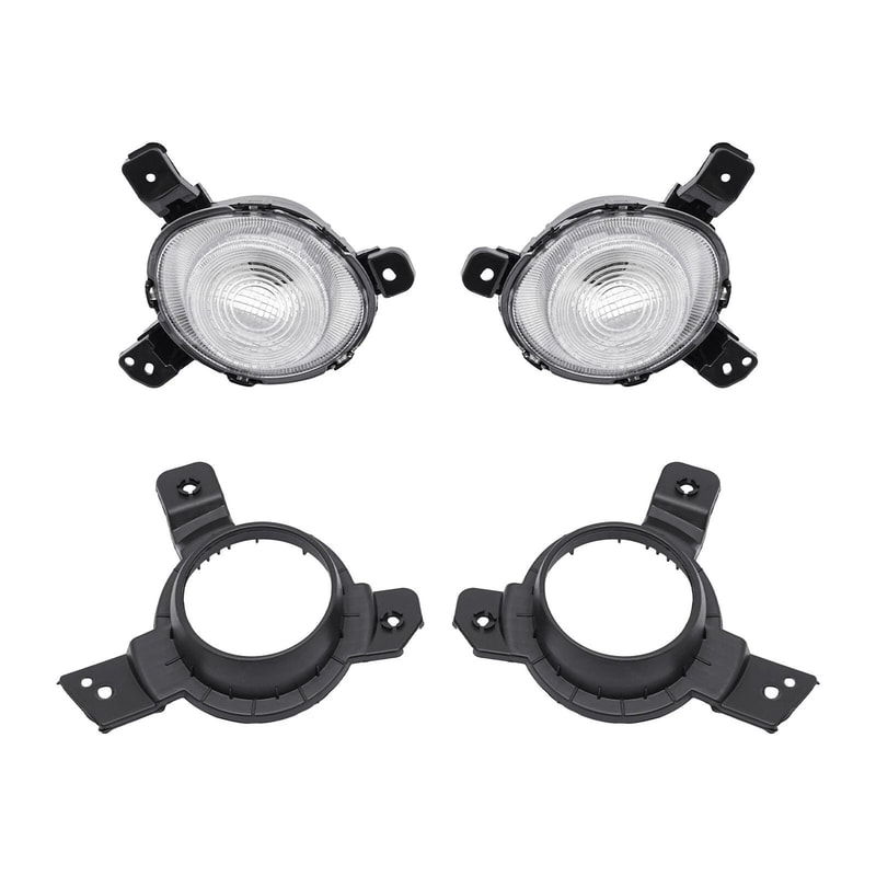 Premium Front Bumper Kia Forte Fog Lights Halogen Replacement Pair 13