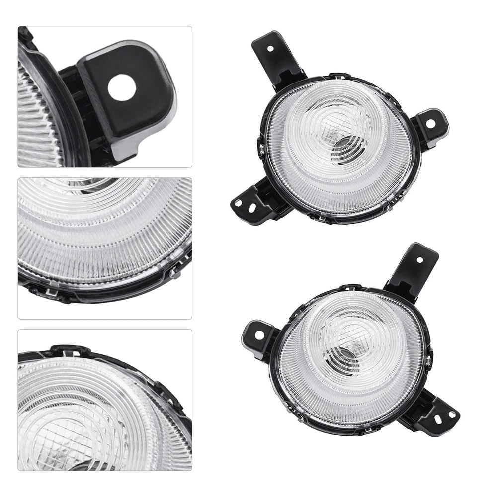 Premium Front Bumper Kia Forte Fog Lights Halogen Replacement Pair 14