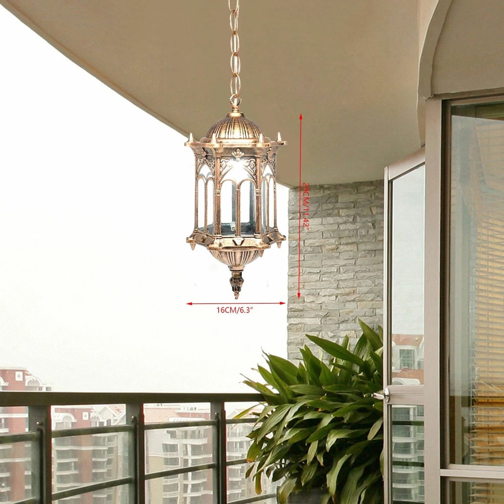 Vintage Industrial Pendant Light Outdoor Ceiling Hanging Lamp 1