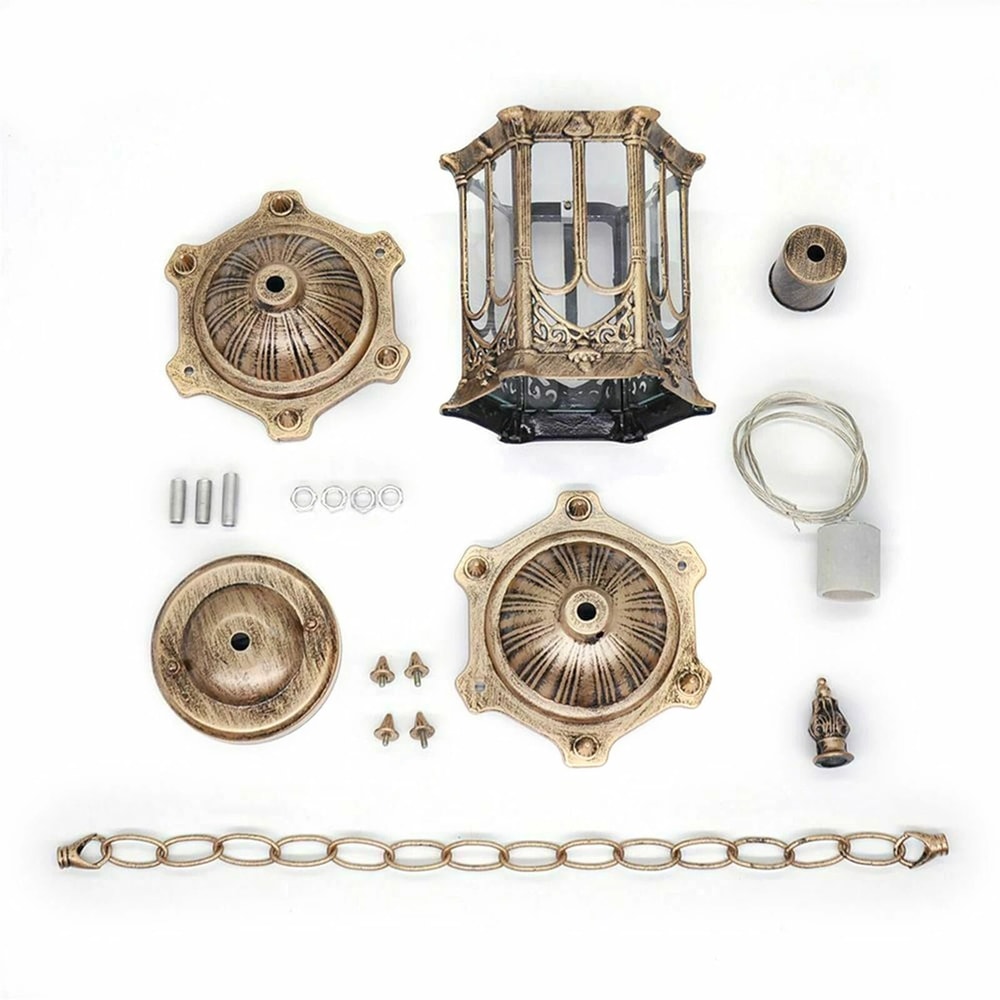 Vintage Industrial Pendant Light Outdoor Ceiling Hanging Lamp 6