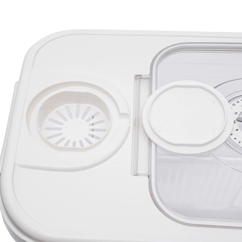 Premium Rice Dispenser Storage Container Airtight Dry Food Grain Organizer With Measuring Cup 2