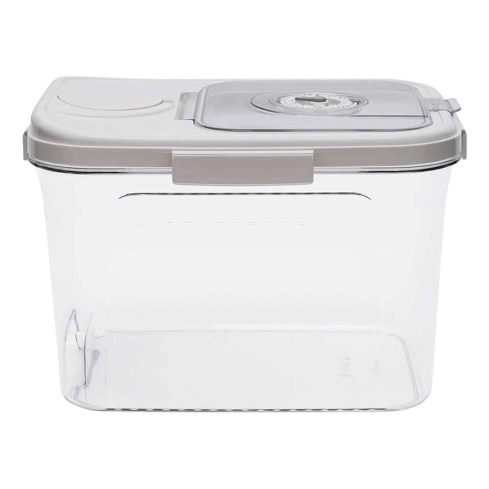 Premium Rice Dispenser Storage Container Airtight Dry Food Grain Organizer With Measuring Cup 5