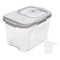 Premium Rice Dispenser Storage Container Airtight Dry Food Grain Organizer With Measuring Cup 9
