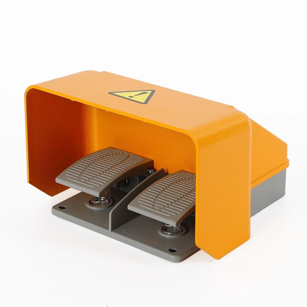 Heavy Duty Dual Foot Pedal Switch With Guard Electric Industrial Control 5