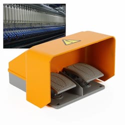 heavy duty dual foot pedal switch with guard electric industrial control